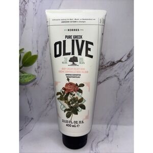 Korres Pure Greek Olive Oil & Velvet Rose Body Cream 13.53 fl oz New